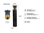 Set 3 en 1 Tijera Pulir Navaja + Cortadora de Pelo + Cortadora de Pelo Patillera Gadnic