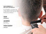 Cortadora de Pelo Kemei KM-119 Plata 3 mm a 12 mm