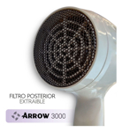 Secador De Pelo Arrow Ceramic Technology 2200w 3 Vel. Blanco