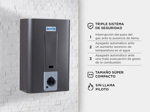 Calefon Escorial Automatico 14 Lts Gas Natural CE-14L Grafito
