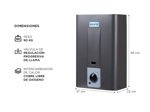 Calefon Escorial Automatico 14 Lts Gas Natural CE-14L Grafito