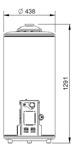 Termotanque A Gas Longvie 110 Lts Blanco T5110