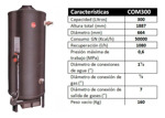 Termotanque Comercial Rheem Rhctp300n 300lts Gas Natural