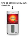 Termotanque Eléctrico 55 Lts Saiar De Pié Conexión Superior Color Blanco