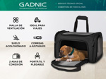 Bolso Transportador Pequeñas Mascotas Gadnic JAU04 Viajes Auto Avión
