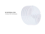 Repuesto Filtro PETBEB01 PETBEB02 Fuente Flower Bebedero Gatos x4
