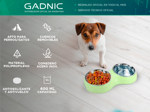 Bowl Comedero Doble Gadnic Para Mascotas Bebedero Perros Gato