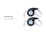 Kit x2 Correa Gadnic Para Perro Extensible 5mts Con Agarre