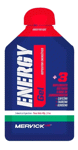 Gel Energy Mervick Lab Sabor Frutos Rojos C/Cafeína X 12 Un.