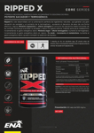 RIpped X Ena Sport Quemador De Grasas Sin Sabor 60 Capsulas