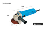 Amoladora Angular Gamma 750W Kit Discos 115mm Maletin G1910KAR