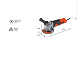 Amoladora Angular Black & Decker 115mm 820W G720N-AR