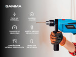 Taladro Impacto Gamma Percutor 710W 13mm G1904AR