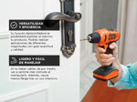 Taladro Atornillador Inalambrico Black+Decker 10mm 12v Puntas LD12S