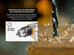 Taladro Percutor Atornillador Dewalt 13mm 710w DWD024-AR