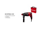 Rotomartillo Taladro Rotopercutor Einhell SDS Plus 2.2J TC-RH 620 4F
