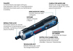 Atornillador De Mano Bosch Go Ion Litio 3.6v 1.5ah Usb Caja