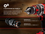 Taladro percutor Inalámbrico Einhell TE-CD 18/50 Li-i BL-Solo Motor Sin escobillas.