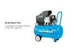 Compresor de Aire Electrico Gamma 50 lts 2.5hp Monofasico G2851AR