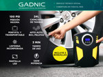 Mini Compresor de Aire Gadnic Inflador Portátil Para Autos Llantas