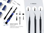 Kit Herramientas Para Reparación + Manta Antiestática Para Reparación Celulares