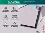 Escuadra 60 X 40 Cm Gadnic Forma en L 90 Grados