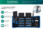 Juego de destornilladores de precisión Gadnic 142 piezas para reparación de laptops y celulares