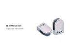 Clip Pinza Para Vidrio Gadnic Acero Inoxidable 10mm