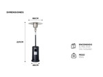 Estufa Hongo Calefactor Exterior a Gas 11100 kcalh Philco