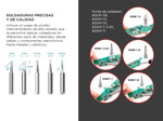 Kit de Soldador Gadnic Lapicera Tipo Lápiz Punta Intercambiable de Cobre