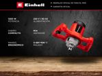 Mezclador de Pintura Einhell TC-MX 1200 W Cemento Yeso Enduido