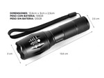 Linterna Táctica Militar Gadnic Led 3000 Lúmenes Resistente al Agua + Soporte