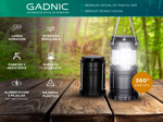 Farol de camping Gadnic portátil 30 Led