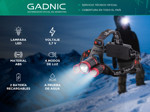 Linterna Frontal Gadnic  L26FLASH Cabeza Recargable Led Superbrillante