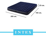 Colchón Inflable Intex Gigante 255798 183 X 203 X 25 Cm Azul