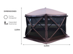 Gazebo Mosquitero Gadnic GZBO9 Hexagonal Con Ventana