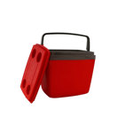 Conservadora de Plastico 34 lts Roja y grafito