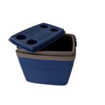 Conservadora de Plastico 34 lts Azul y grafito