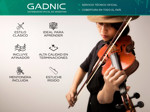 Violin Gadnic STRAD2000 4/4 Estudiantes Enchapado + Estuche + Afinador + Resina