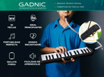 Flauta Melódica Gadnic Piano 32 Teclas + Accesorios Negro