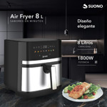 Freidora De Aire Suono Air Fryer Digital 8l 1800w
