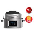 Freidora De Aire Con Grill Peabody 6 Lts 1600 Watts Afg01ix Color Plateado