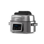 Freidora De Aire Con Grill Peabody 6 Lts 1600 Watts Afg01ix Color Plateado