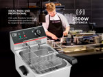Freidora industrial eléctrica Gadnic FAI09 6L acero inoxidable 220V
