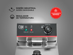Freidora industrial eléctrica Gadnic FAI09 6L acero inoxidable 220V