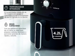 Freidora de Aire Winco W132 4.2 Litros Negra 