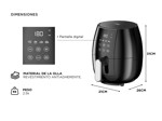 Freidora De Aire Gadnic Eléctrica 1000W Timer Digital 