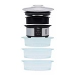 Vaporiera Digital Naturel Liliana 12lts Apto Huevos Y Arroz