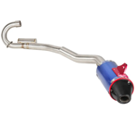 Escape Para Moto Tipo Powercore 3 Para Honda Tornado Xr250 Completo Con Curva Y Powerbomb