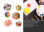 Kit x15 Pinceles para Artistas Gadnic ART3 Arte y Pintura Estuche Esponja Espátula